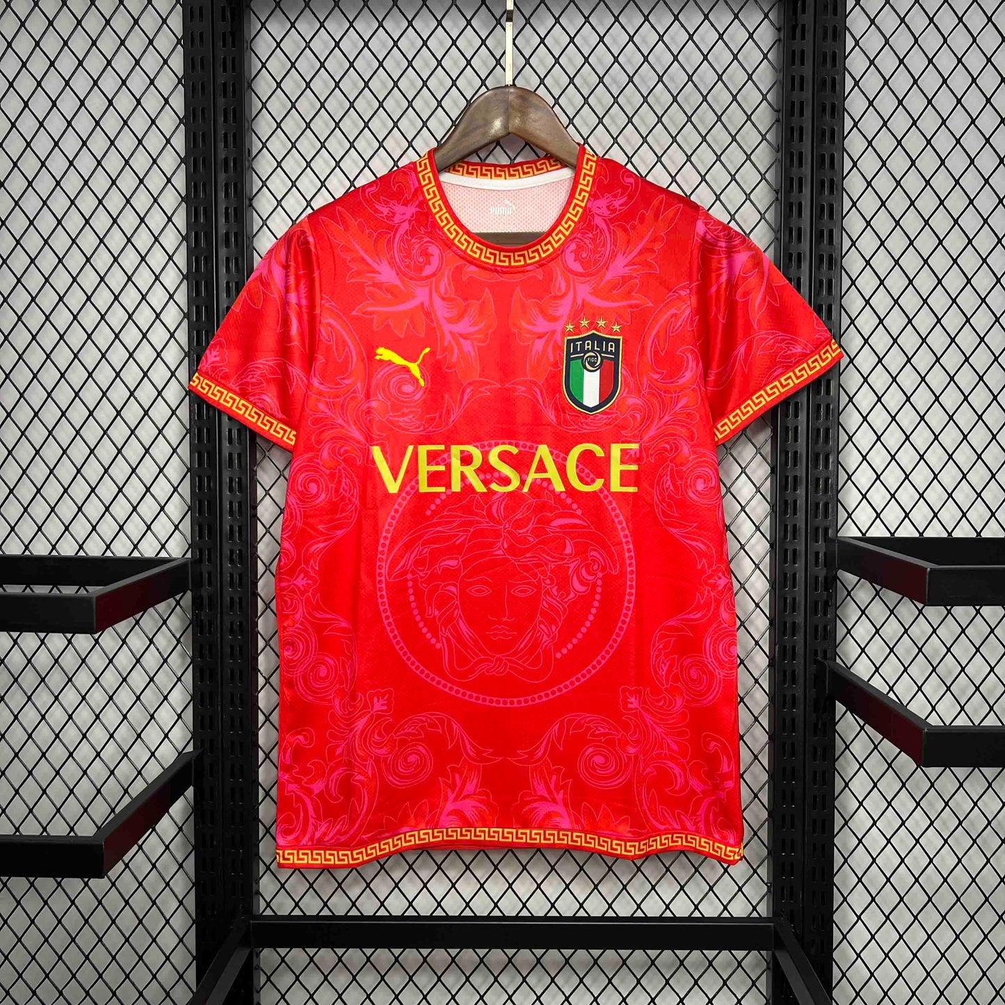 2022 Italy x Versace Special Edition Red Shirt