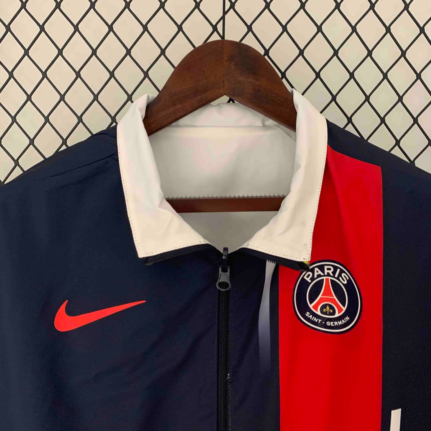 PSG White&Navy Double-Sides Jacket