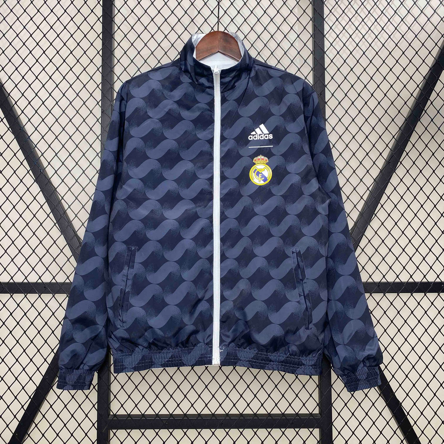 Real Madrid White&Navy Double-Sides Jacket