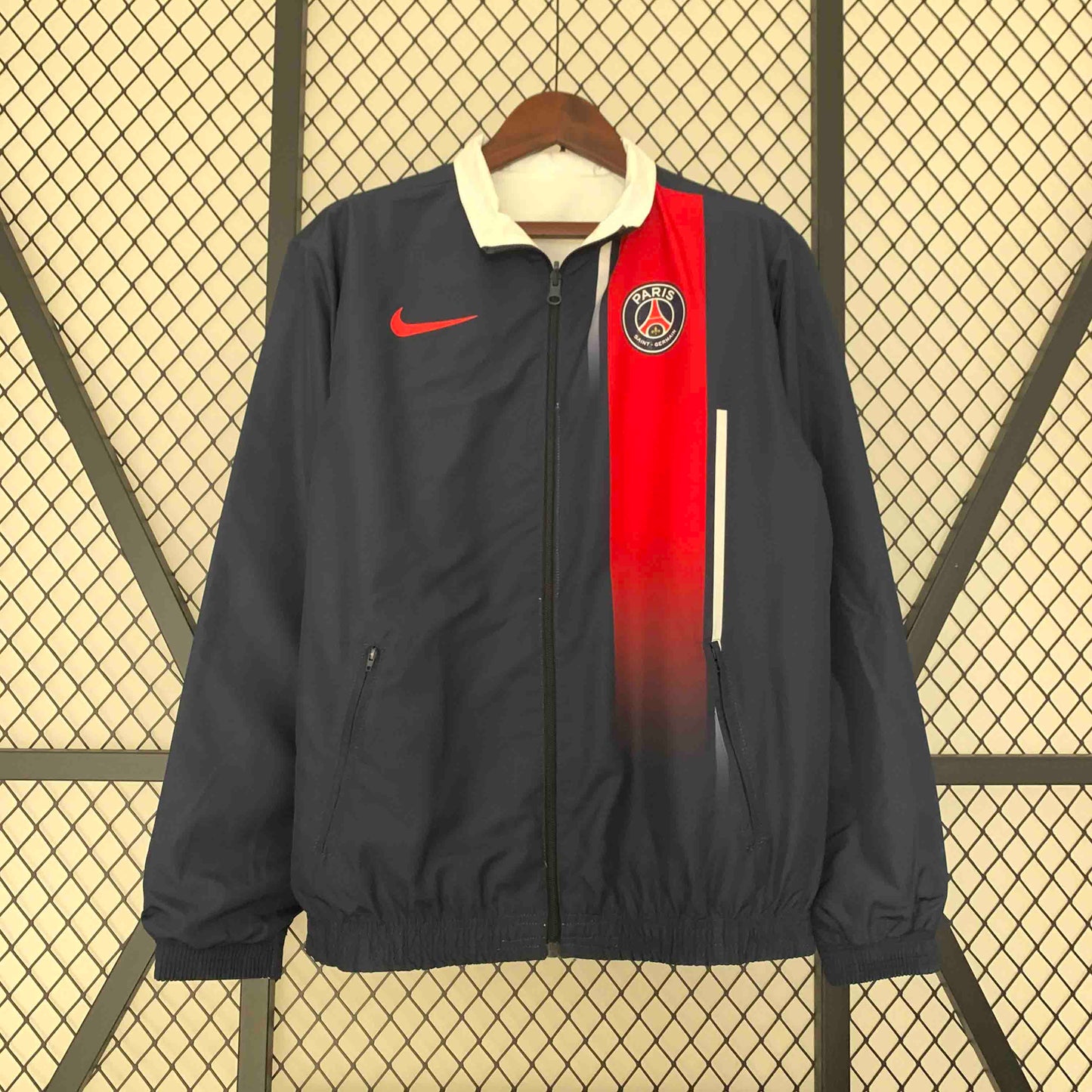 PSG White&Navy Double-Sides Jacket