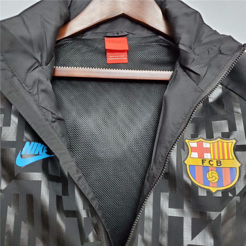Barcelona black windbreaker