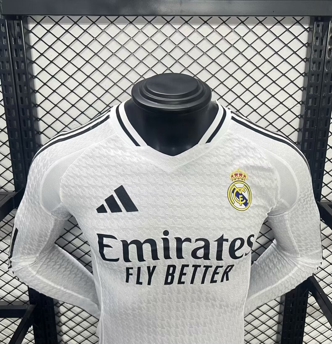 24-25 Real Madrid Home Long Sleeve Kit Player Version Shirt