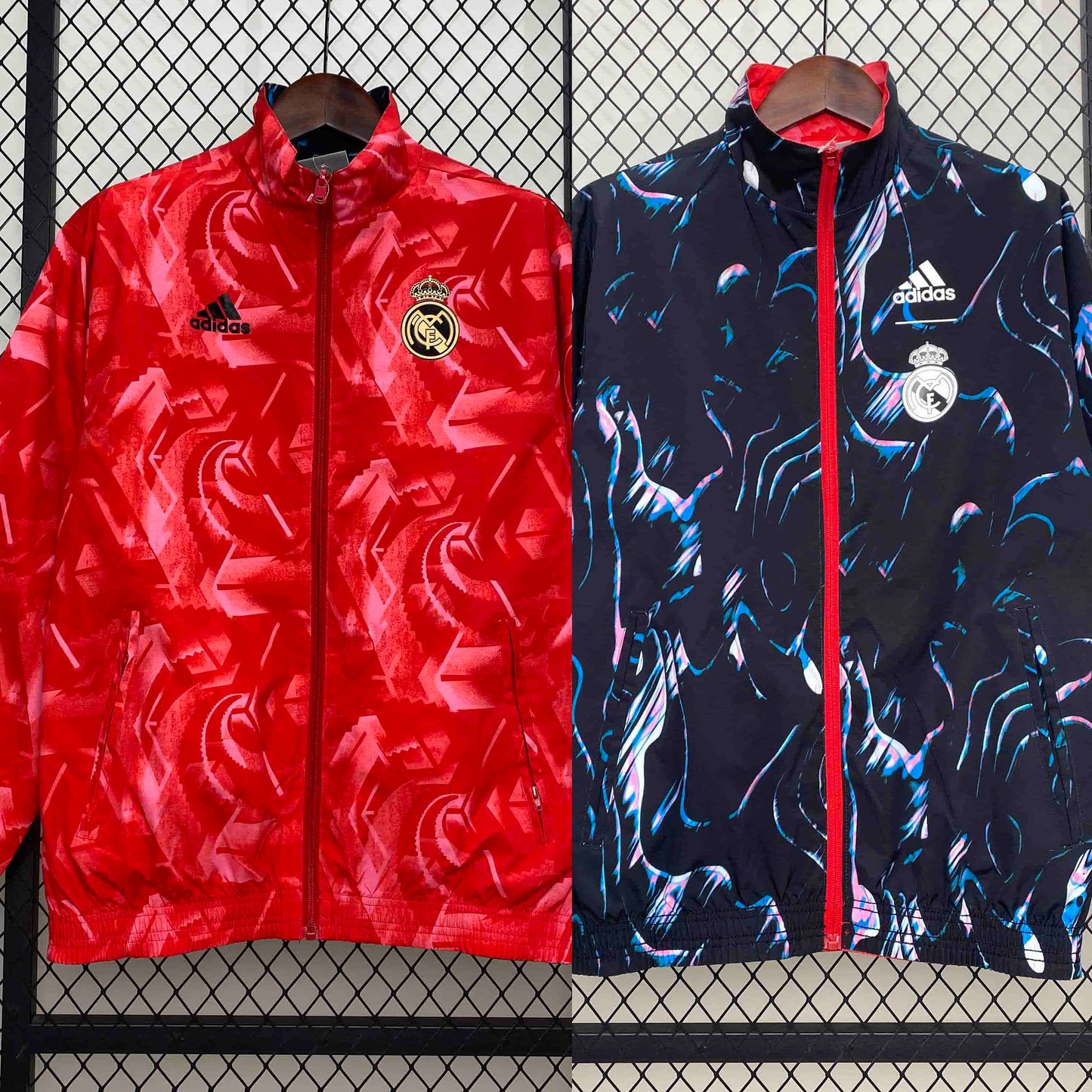 Real Madrid Red&Navy Double-Sides Jacket
