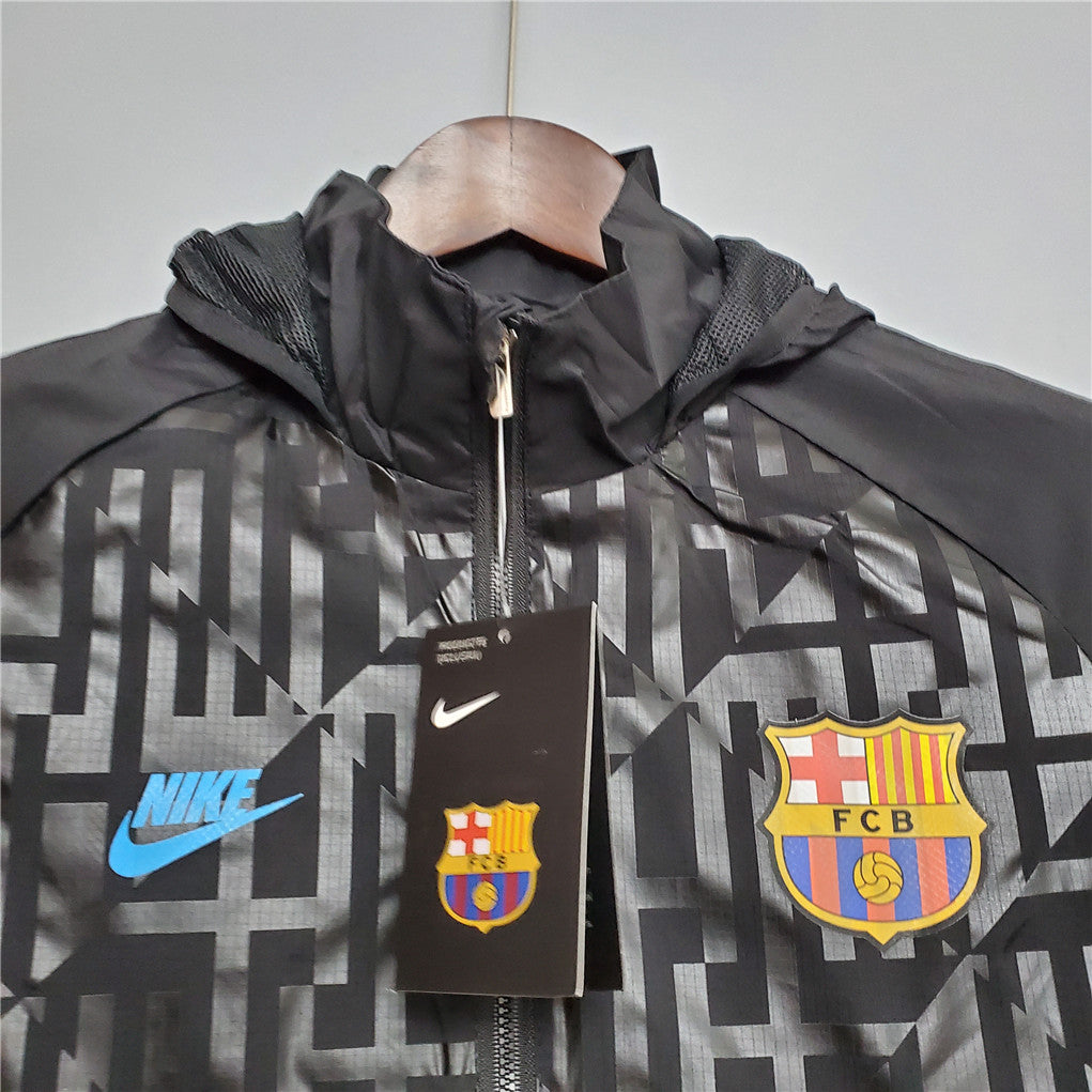 Barcelona black windbreaker