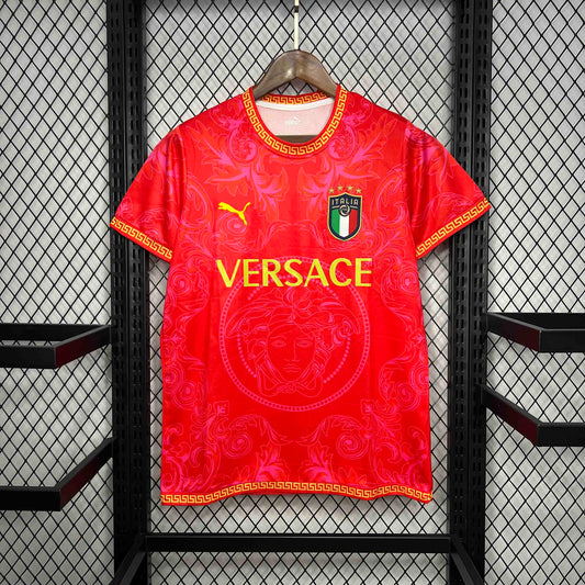 2022 Italy x Versace Special Edition Red Shirt