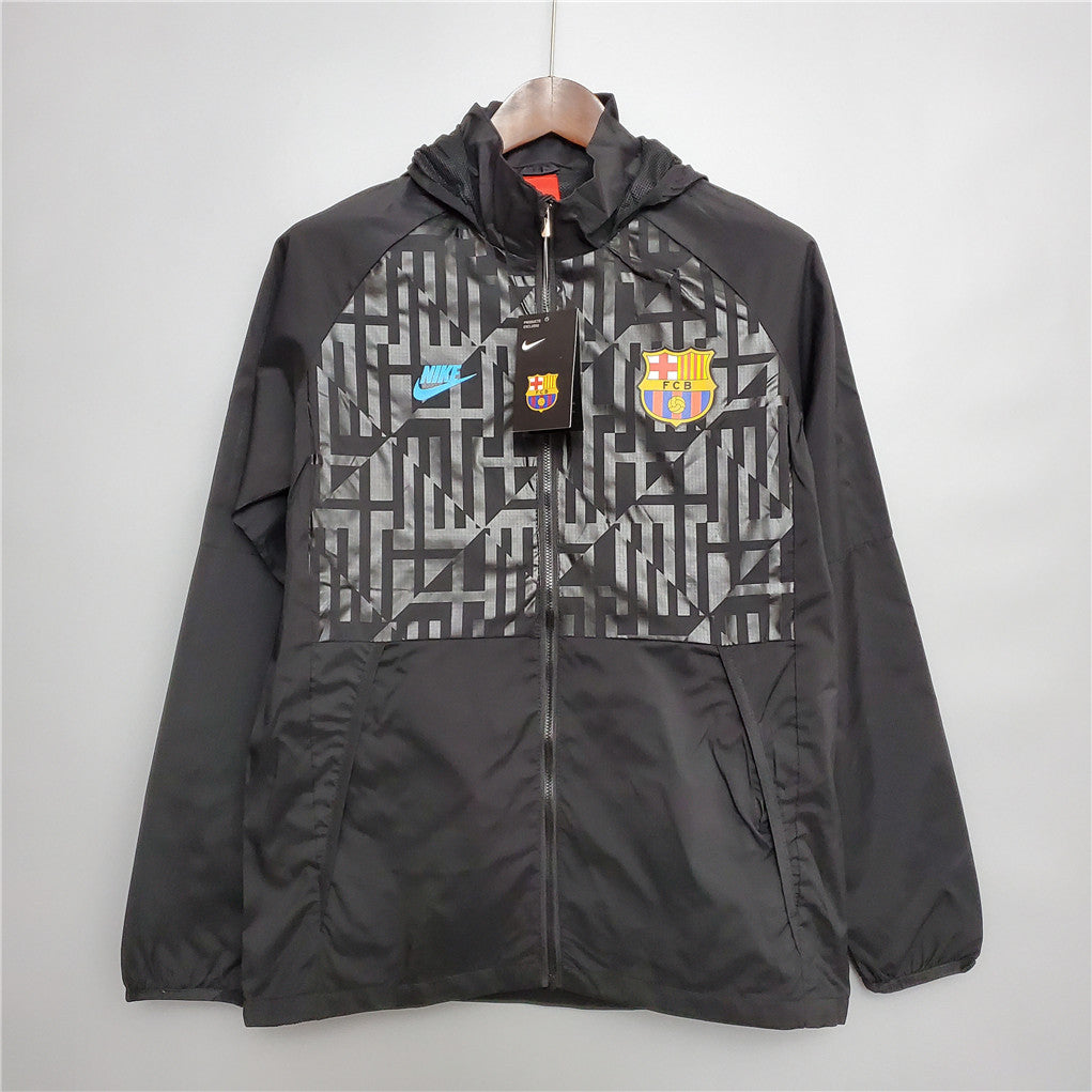 Barcelona black windbreaker