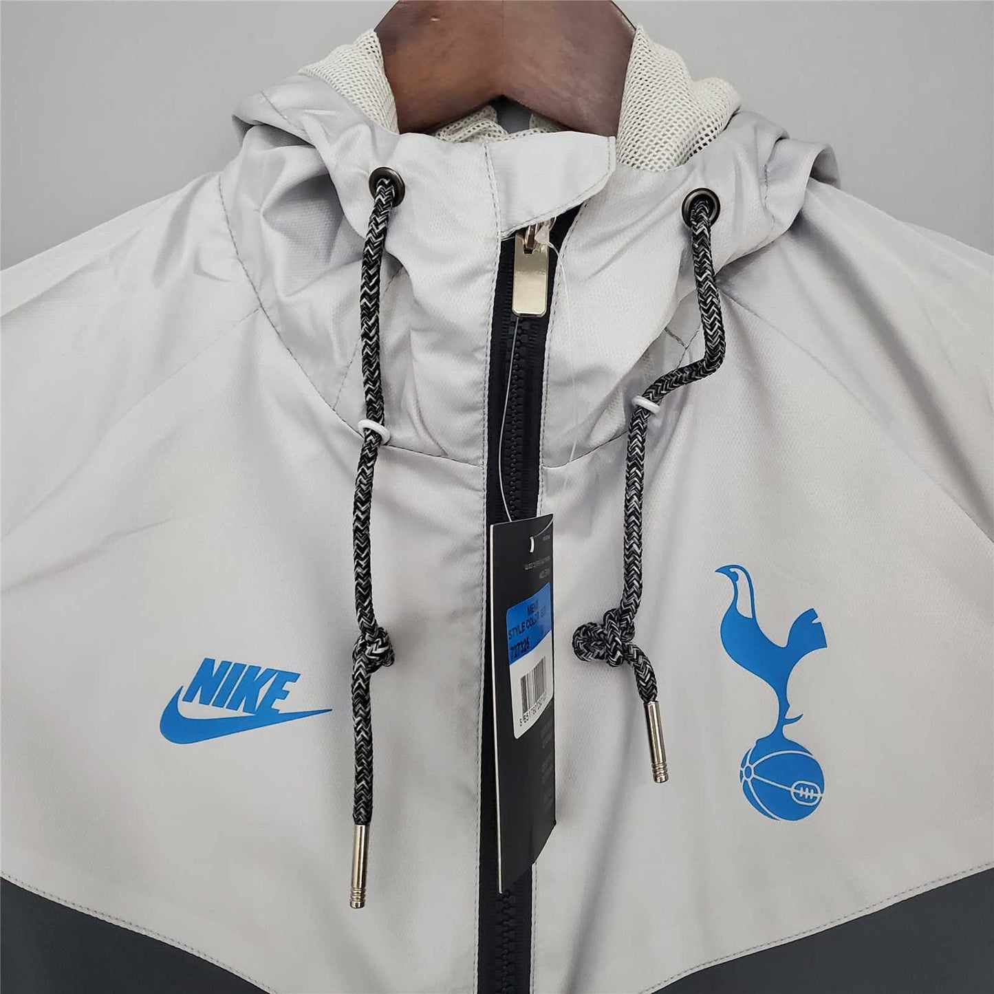 Tottenham Hotspur Black Grey Windbreaker