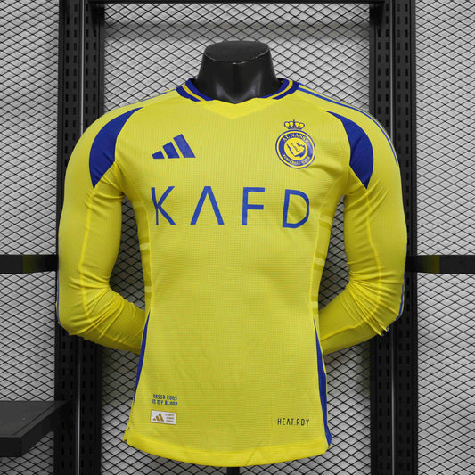 Al-Nassr Home Long Sleeve Kit Player Version Shirt