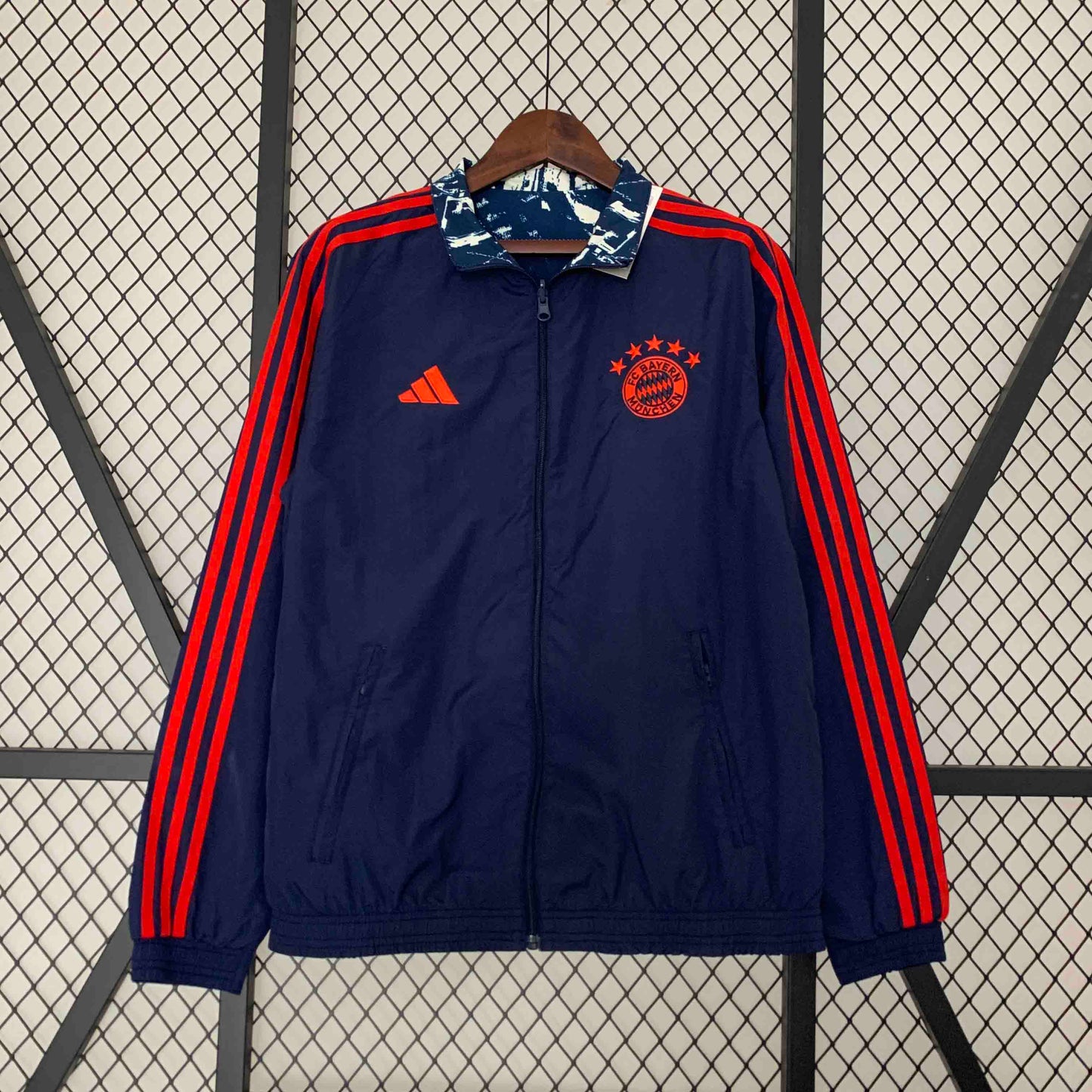 Bayern Reversible Gray&Navy Double-Sides Jacket