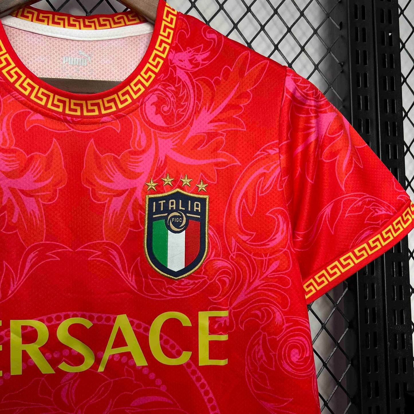 2022 Italy x Versace Special Edition Red Shirt