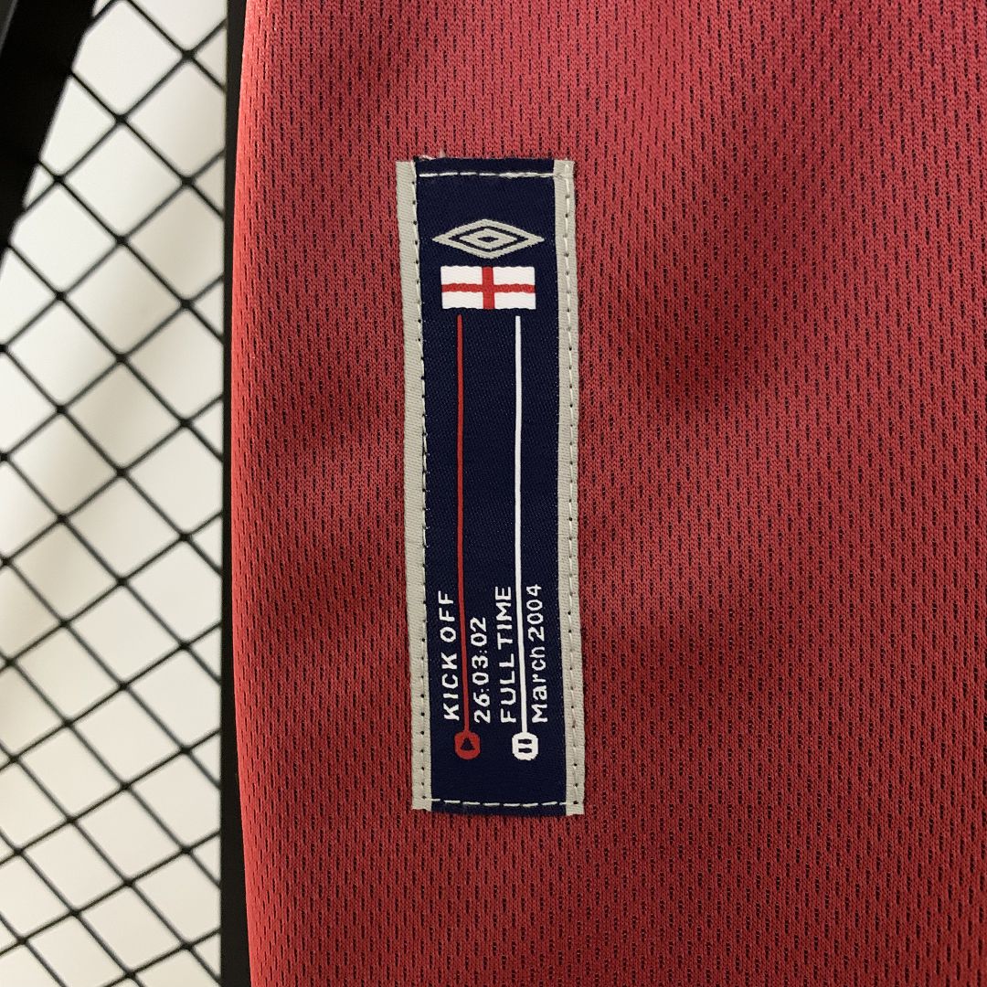 2002 England Away Retro Kit Vintage Shirt