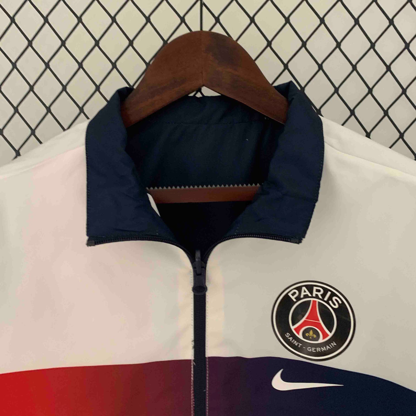 PSG White&Navy Double-Sides Jacket