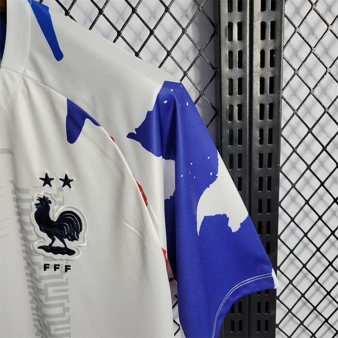 2024 France Home Blue&Red Shirt