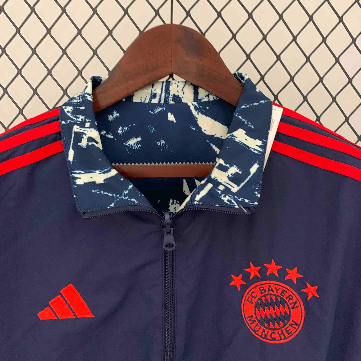 Bayern Reversible Gray&Navy Double-Sides Jacket